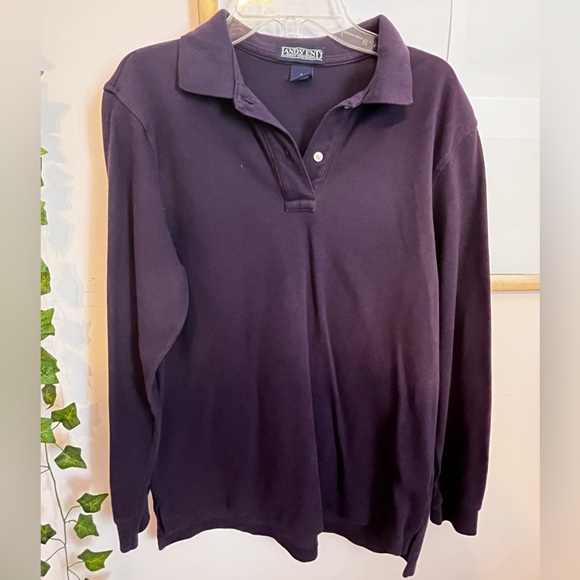 Lands End Purple Polo, men's size S - Picture 2 of 9